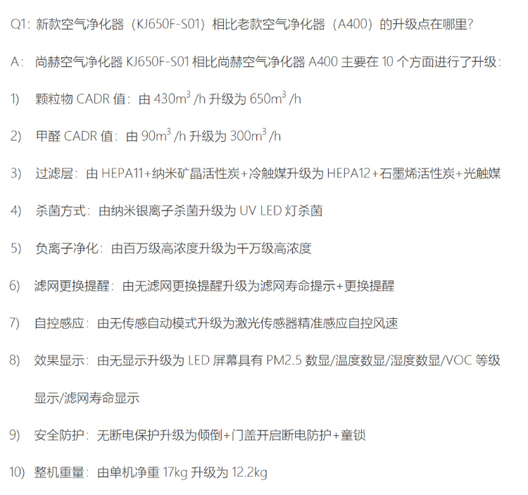 佳博官方网站空气净化器KJ650F-S01